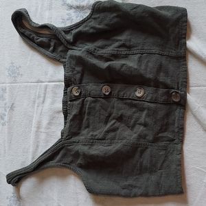 Olive crop top, Aéropostale, Medium